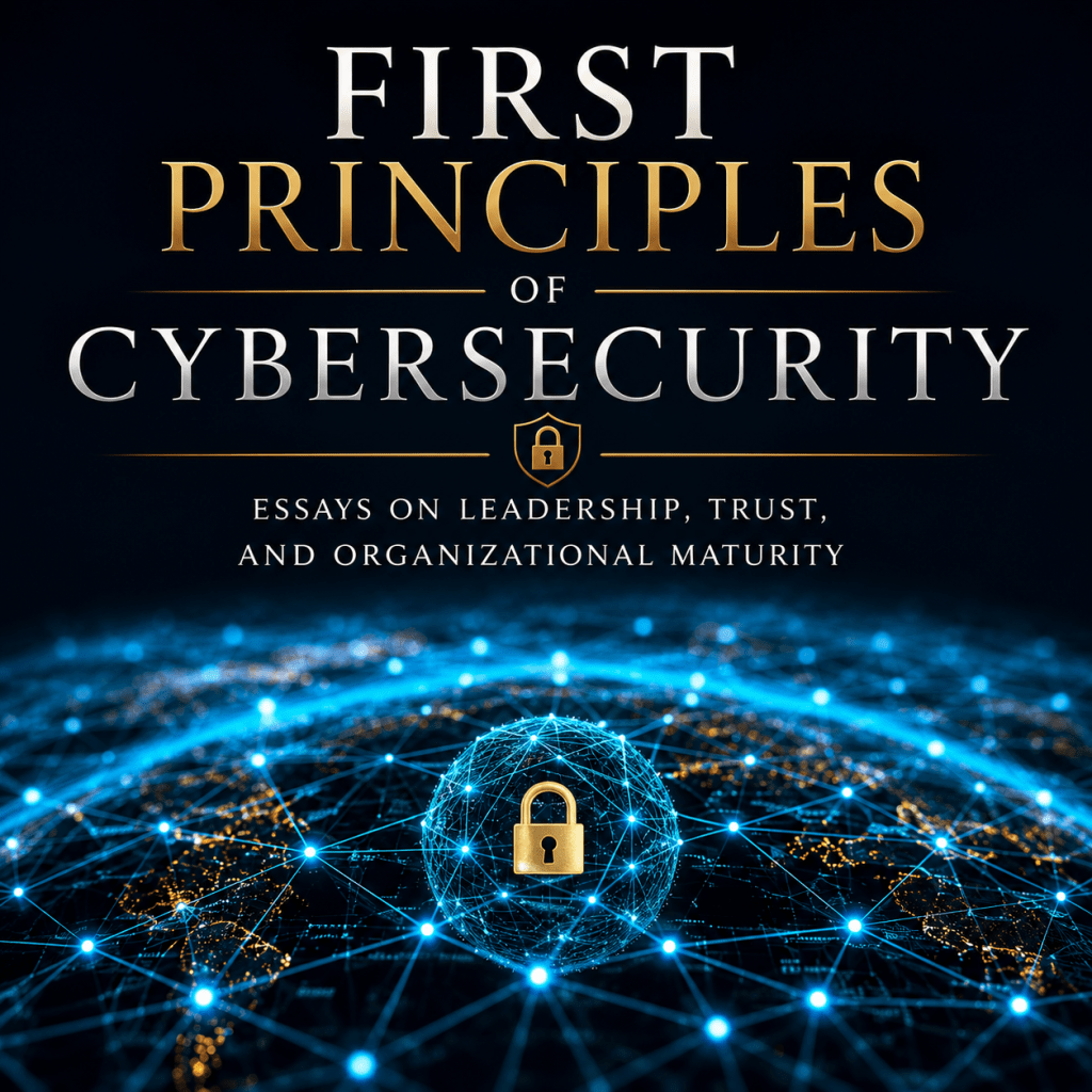 First Principles of Cybersecurity Essays on Leadership, Trust, and Organizational Maturity -- MattShannonSecurityPro.com