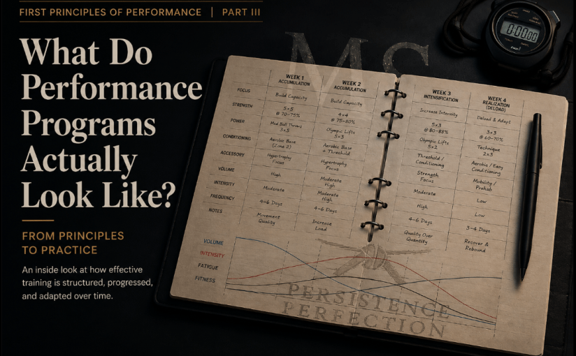 First Principles of Performance – Part&nbsp;III